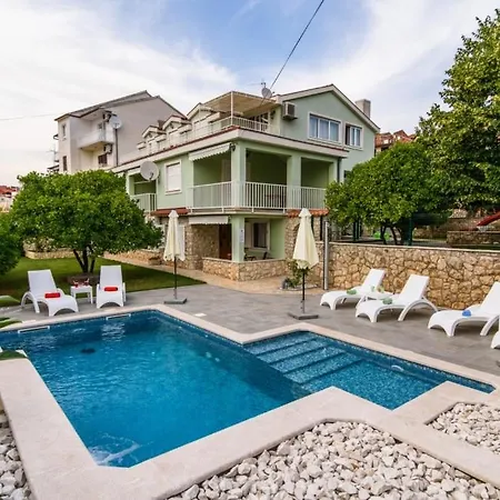 Apartament In Okrug Gornji With Sea View, Terrace, Air Conditioning, Wifi 3436-2 *
